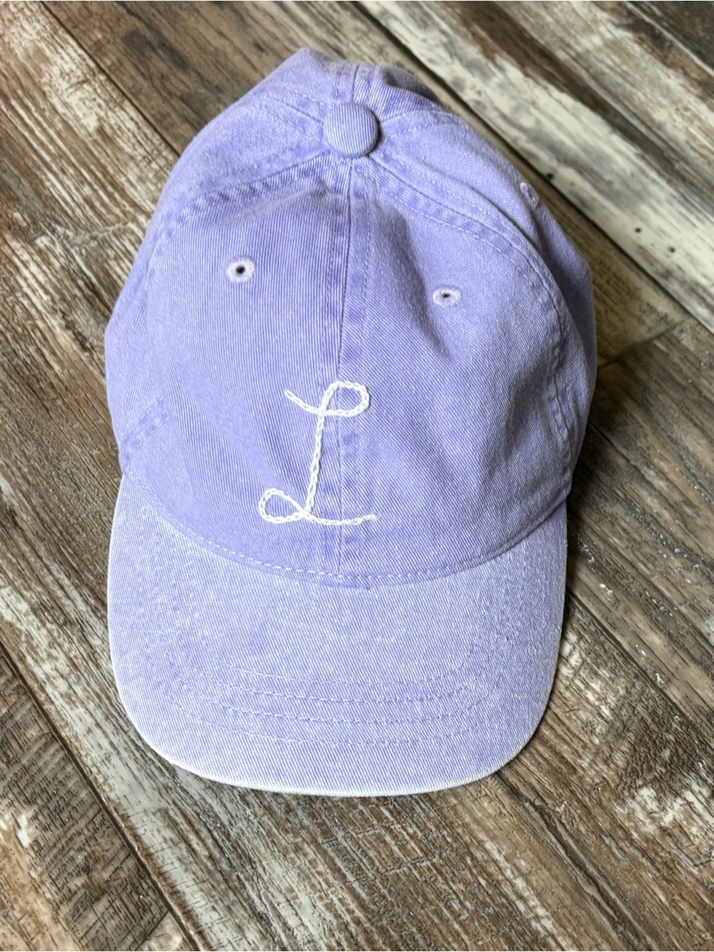 GAP Lavender Baseball Hat with White Embroidered L